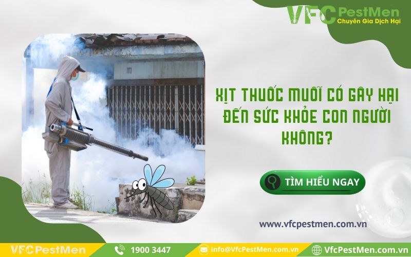 Thuốc xịt muỗi có gây hại đến sức khoẻ con người không?