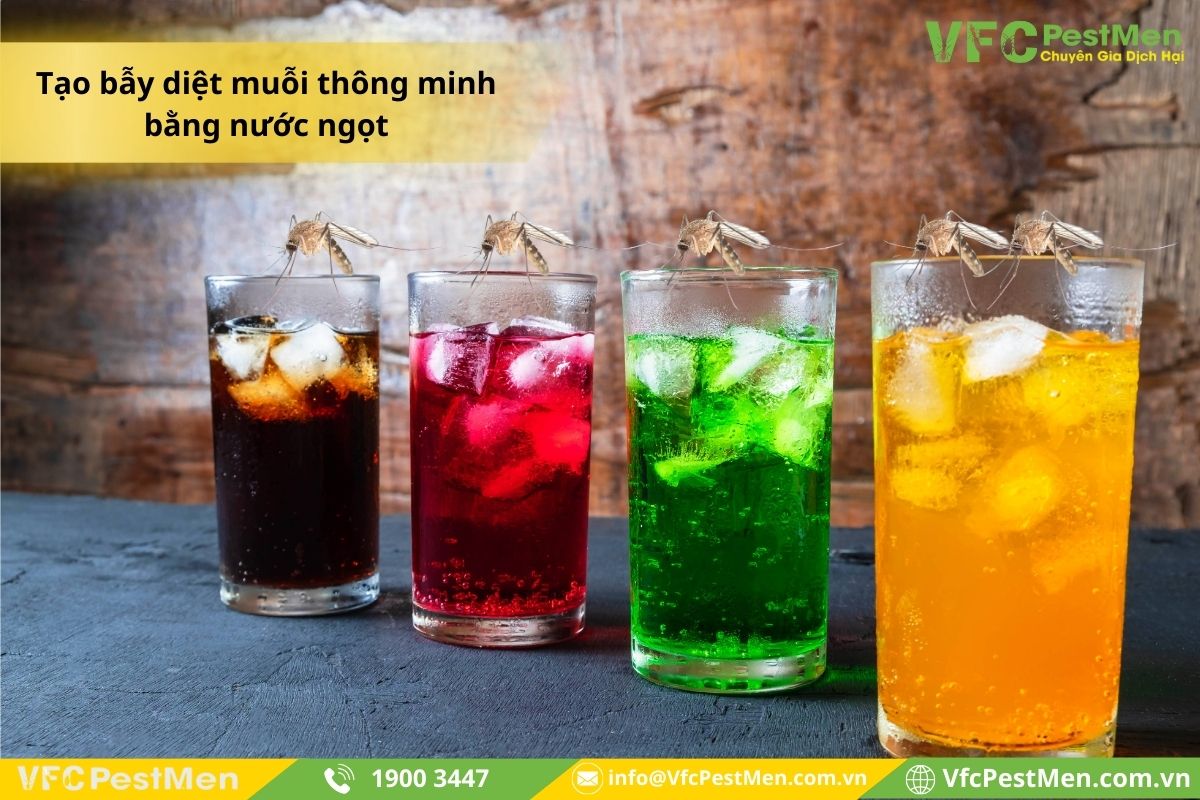 Đuổi muỗi hiệu quả bằng nước ngọt
