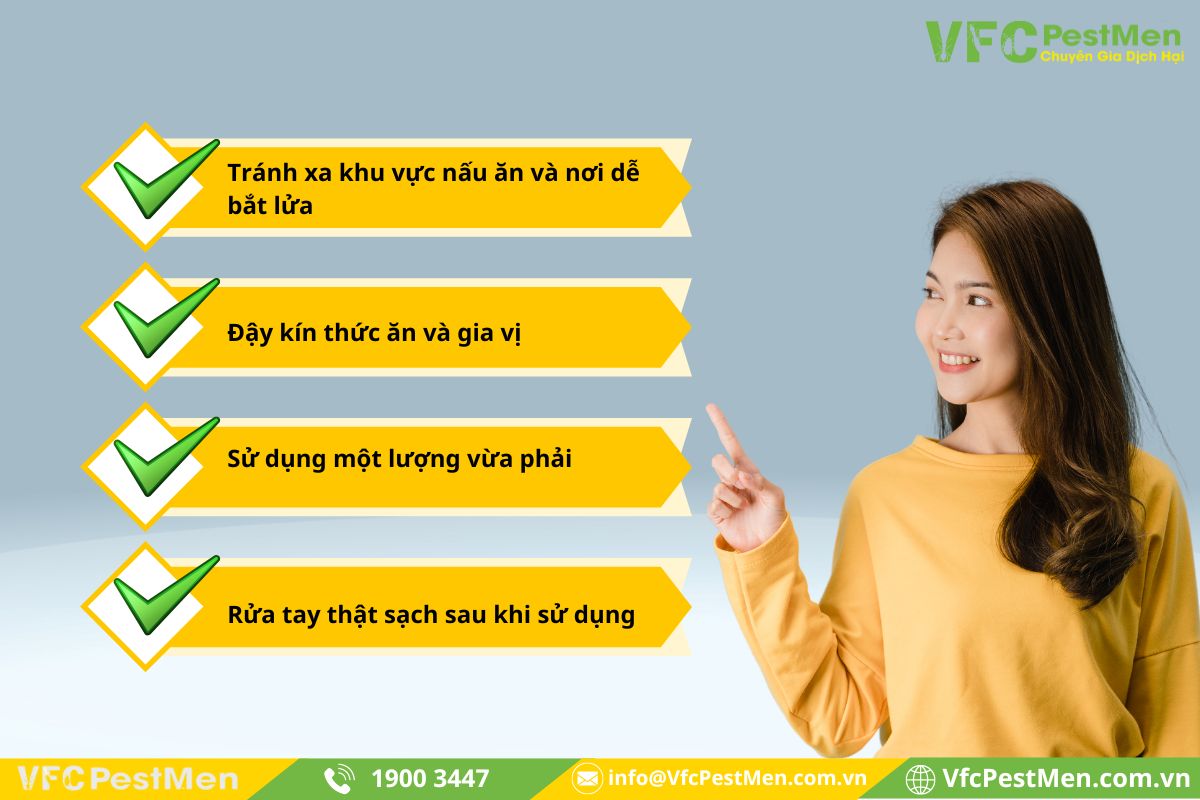 Lưu ý khi sử dụng dầu hỏa để diệt mối